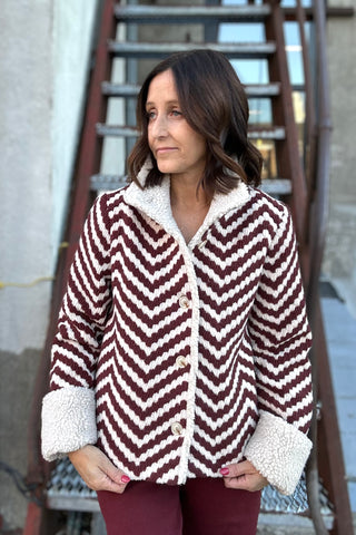 Charlie B Chevron Boucle Jackeet