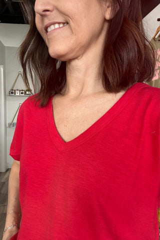 Georgia Red V-Neck