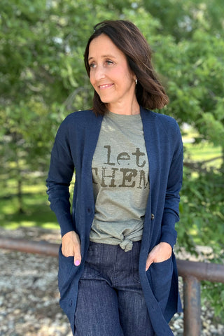 Let Them. Distressed  Graphic T-Shirt