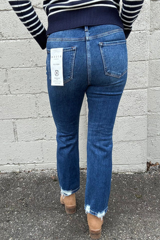 Charli High Rise Crop Straight Denim