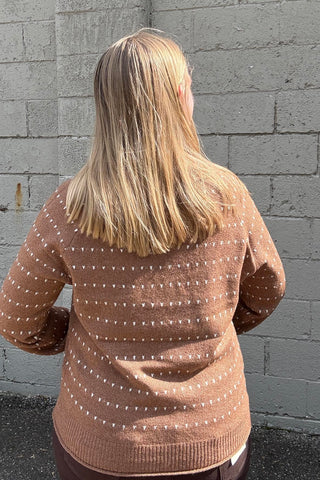 Tina Camel Dot Sweater