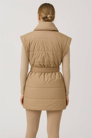 Jenni PADDED WRAP VEST WITH SHAWL COLLAR