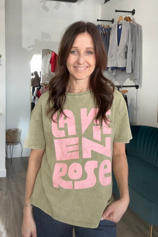 Heather Loose Fit Short Sleeve