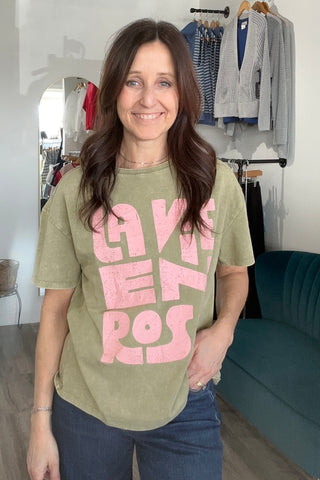 Heather Loose Fit Short Sleeve