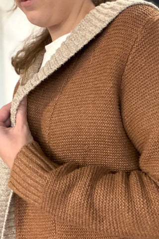 Christine Camel Cardigan with Pocket