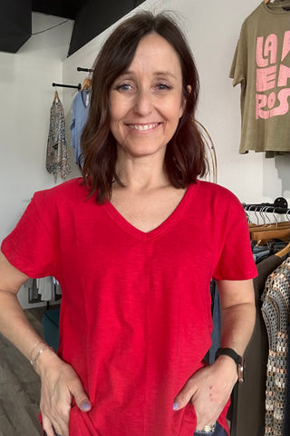 Georgia Red V-Neck