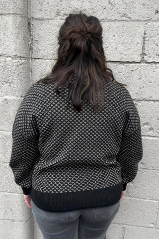 Sara Jacquard Sweater