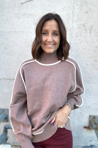 Lila Long Sleeve Stitch Detail Sweater