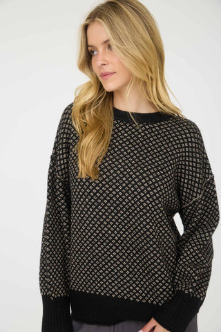 Sara Jacquard Sweater