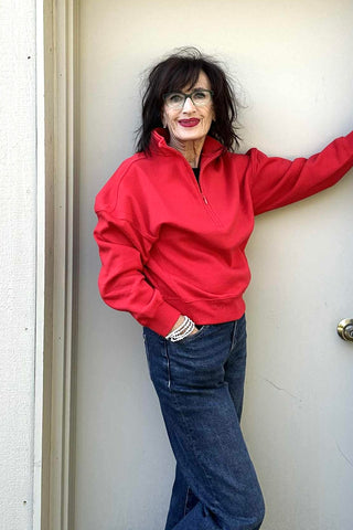 Dana Fleece High Neck Half Zip-3 colors