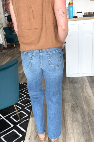 Lilly Slim Palazzo w/ Scissor Cut