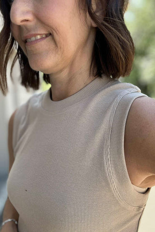 Kati Crew Sleeveless Top-2 COLORS