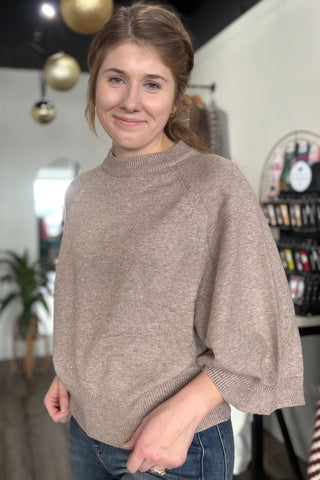 Cheri RAGLAN SLEEVE CREW NECK SWEATER