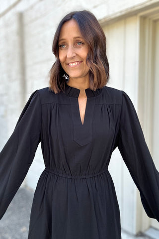 Lorena Black Maxi Dress