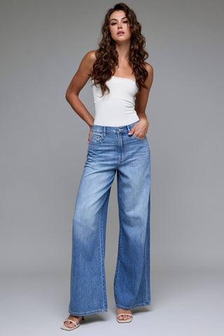 Berkin Medium Wash Soft Wide Leg Jeans