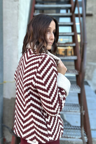 Charlie B Chevron Boucle Jackeet