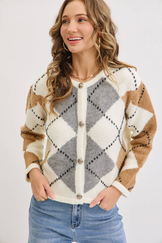 Landyn Argyle Cardigan