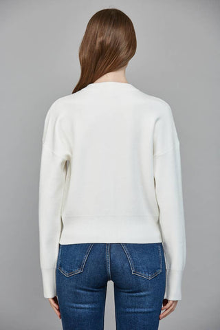 Sylvie ROUND NECKLINE BUTTON CLOSURE CARDIGAN