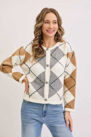 Landyn Argyle Cardigan