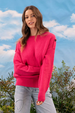 Piper Button Tab Sweater