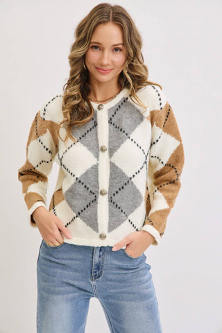 Landyn Argyle Cardigan
