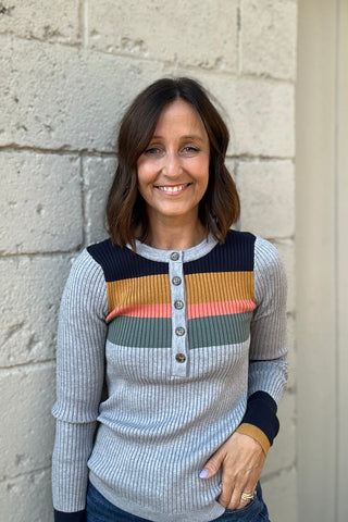 Sonja Colorblock Henley