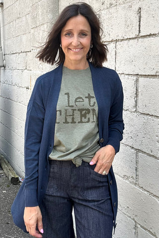 Let Them. Distressed  Graphic T-Shirt