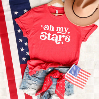 Oh My Stars Bold | Short Sleeve Graphic Tee | Patriotic