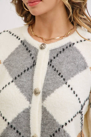 Landyn Argyle Cardigan
