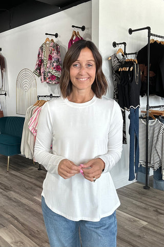 Wren Jersey Tee w/ Black Stitching