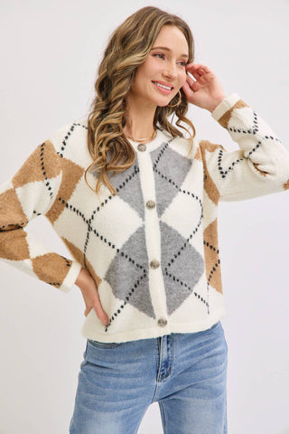 Landyn Argyle Cardigan