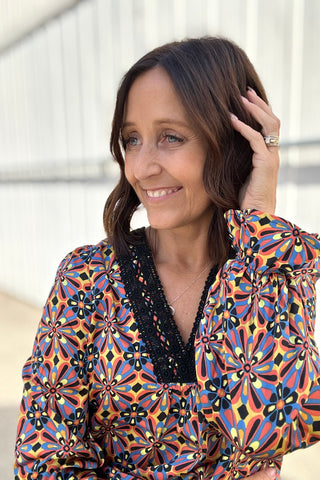 Lucy Lace Trim Blouse