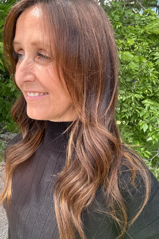 Brook Black Mock Top