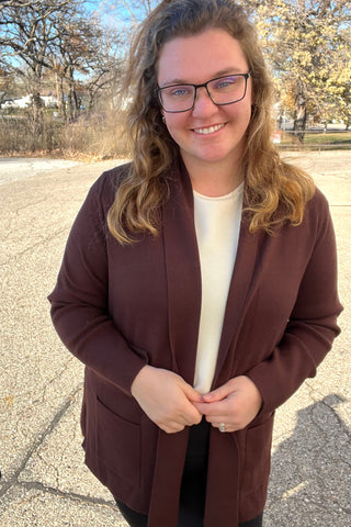 Coco Y Club Kenna Espresso Cardigan