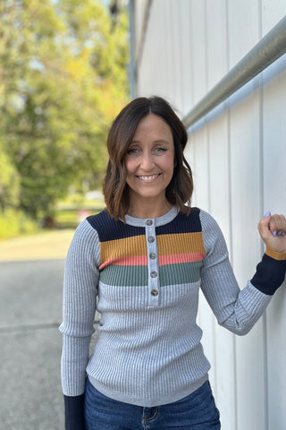 Sonja Colorblock Henley