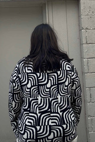 APNY Estelle Jacquard Pattern Sweater