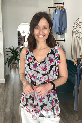 Jada Black Woven Top