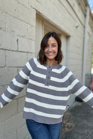 Isabella Heather Gray Top