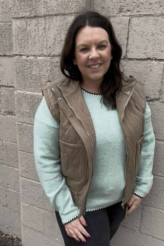 Diane Quilted Puffer Vest