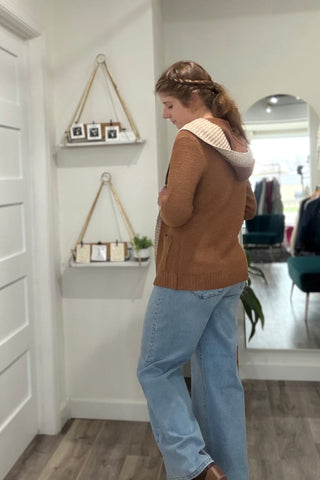 Christine Camel Cardigan with Pocket