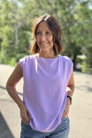 Stella Lavender Sleeveless Top