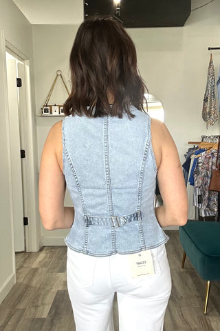 Tracy High Rise Straight (White)