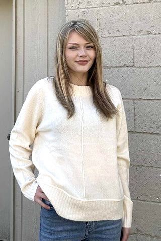 Nichole Oatmeal Raglan Sleeve Sweater