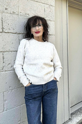 Aniya Oatmeal Crew Sweater