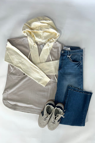 Sophie French Terry Colorblock Top