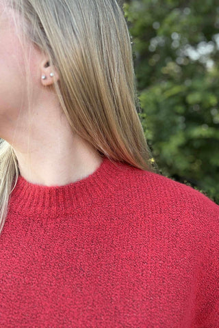 Charlie B Crimson Elbow Balloon Sleeve