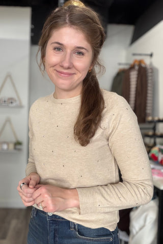 Eliza Rhinstone Embellished Sweater