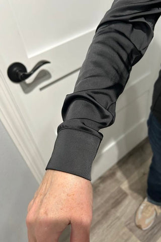 Analise Long Sleeve Button Up Tab Sleeve - The Funky Zebras Clear Lake