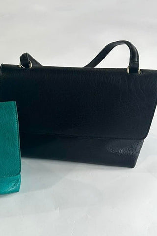 Arden Slip Top Handle Flap Bag - The Funky Zebras Clear Lake