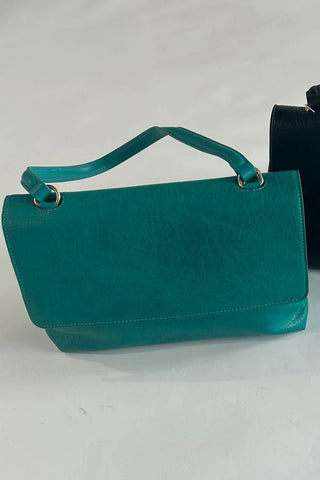 Arden Slip Top Handle Flap Bag - The Funky Zebras Clear Lake